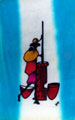 Mother Pounding Maize Batik